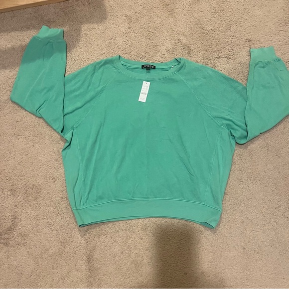 J.Crew Crewneck Sweatshirt in Mint Color size M NWT - Picture 3 of 7
